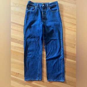 Levi Ribcage Denim Size 30x29 High-rise dark wash